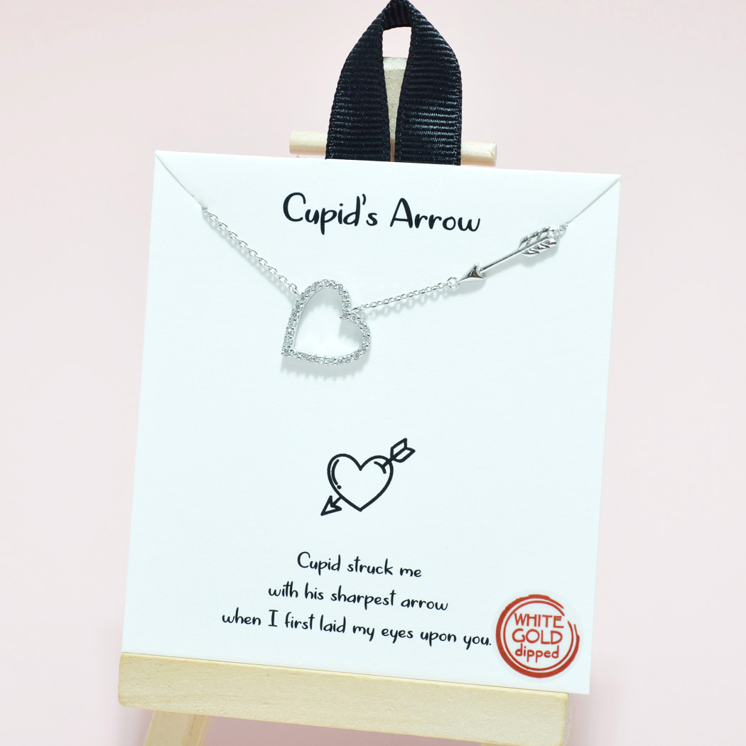 95049_Silver, White Gold Dipped, "Cupid