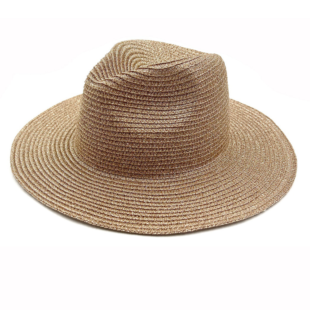 95778_Rose Gold, simple straw hat 
