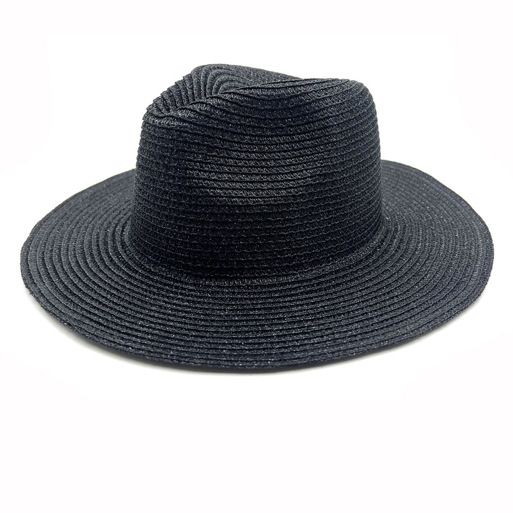 95778_Black, simple straw hat 