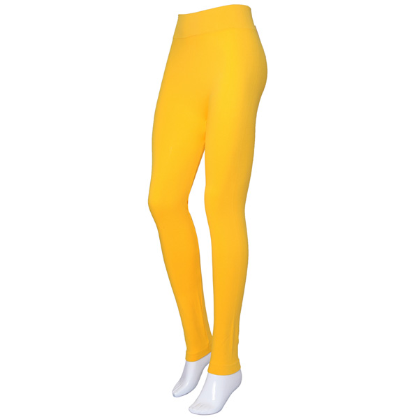 81383_Mustard, solid color leggings *One Size