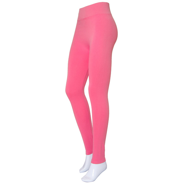 81383_Pink, solid color leggings *One Size