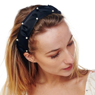 101572_Black, pearl embellished headband 