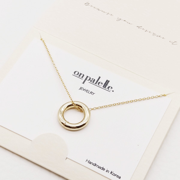 88068_Gold, dainty ring pendant necklace 
