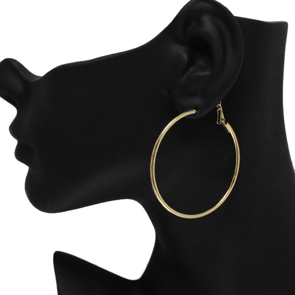 86856_Gold, 50mm* round hoop earring 